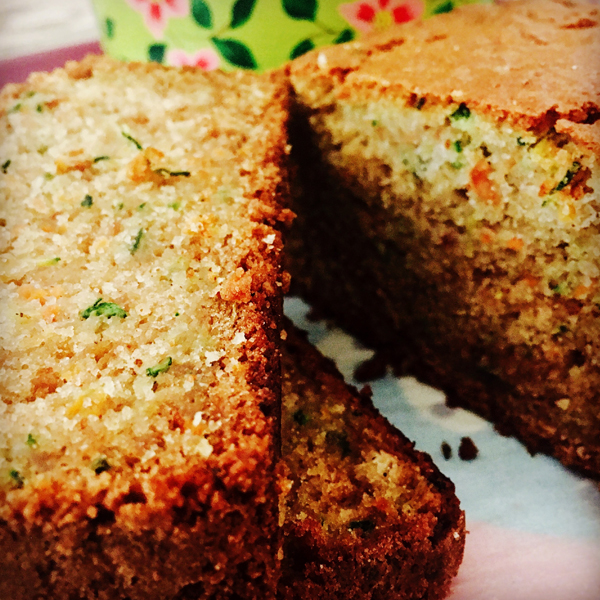 Zucchini ,apple and carrot bread loaf